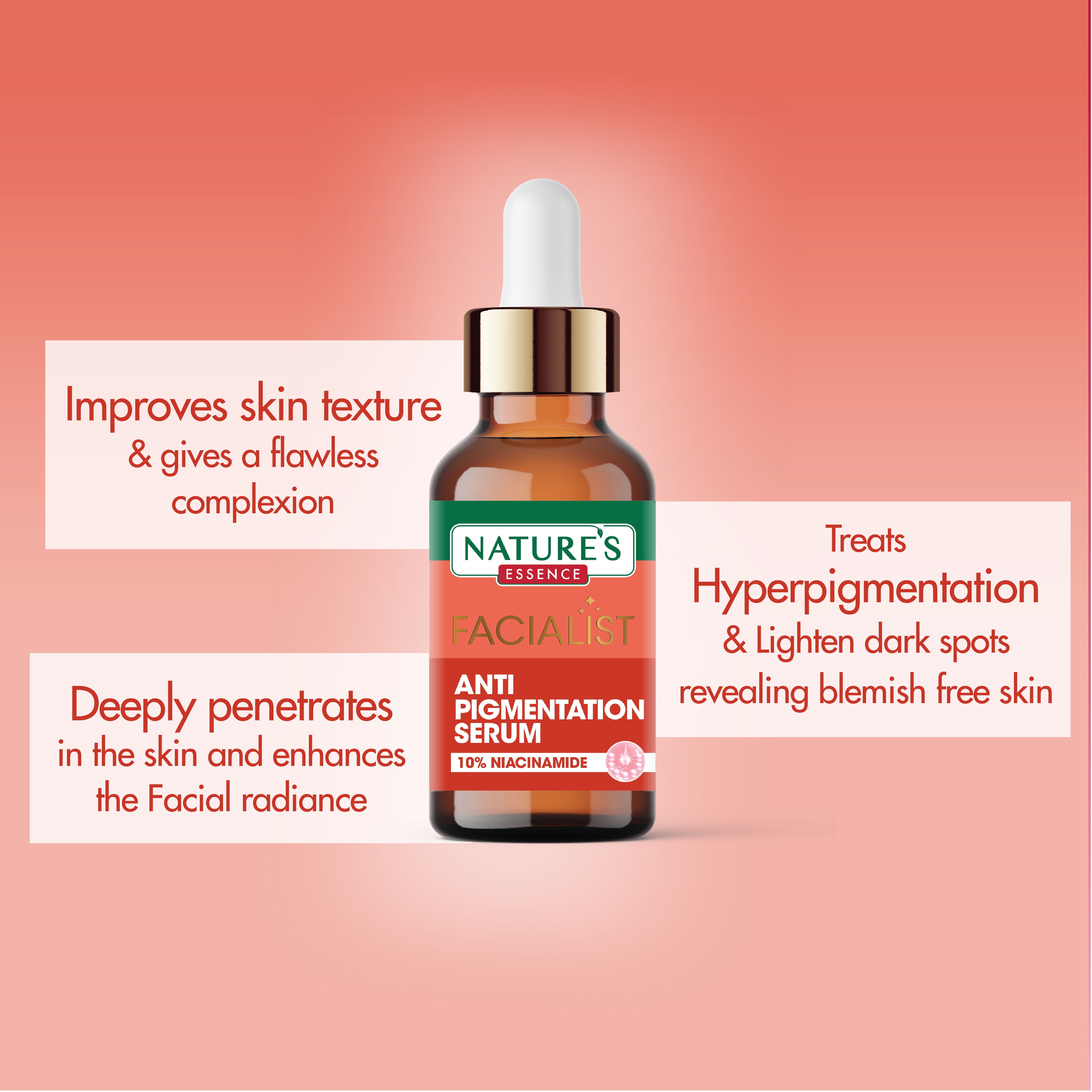 Nature's Essence Anti Pigmentation Serum with 10% Niacinamide, 30ml Buy at Indicrest Image 5