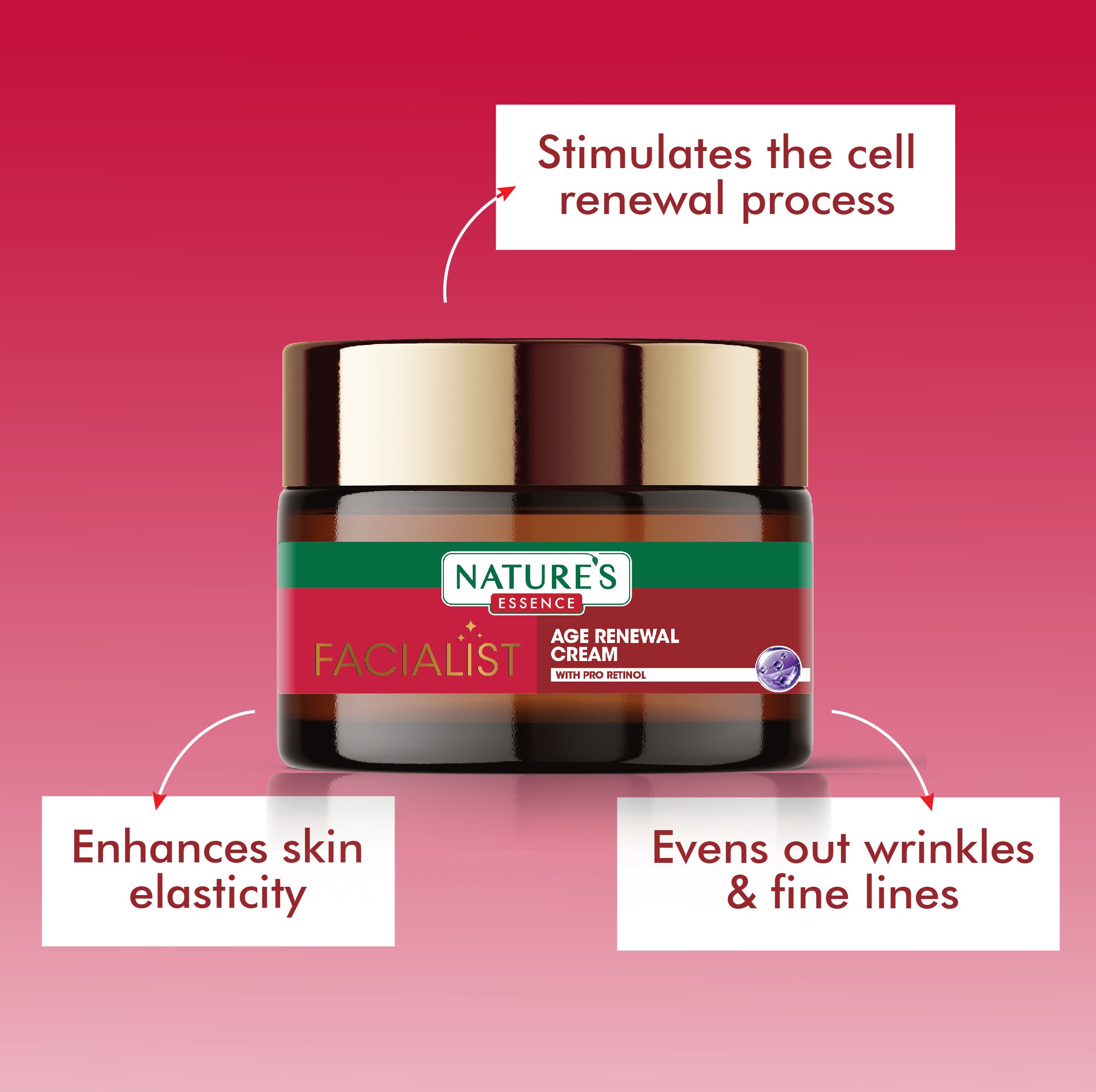 Nature's Essence Facialist Age Renewal Cream with PRO Retinol, 45g Buy at Indicrest Image 5