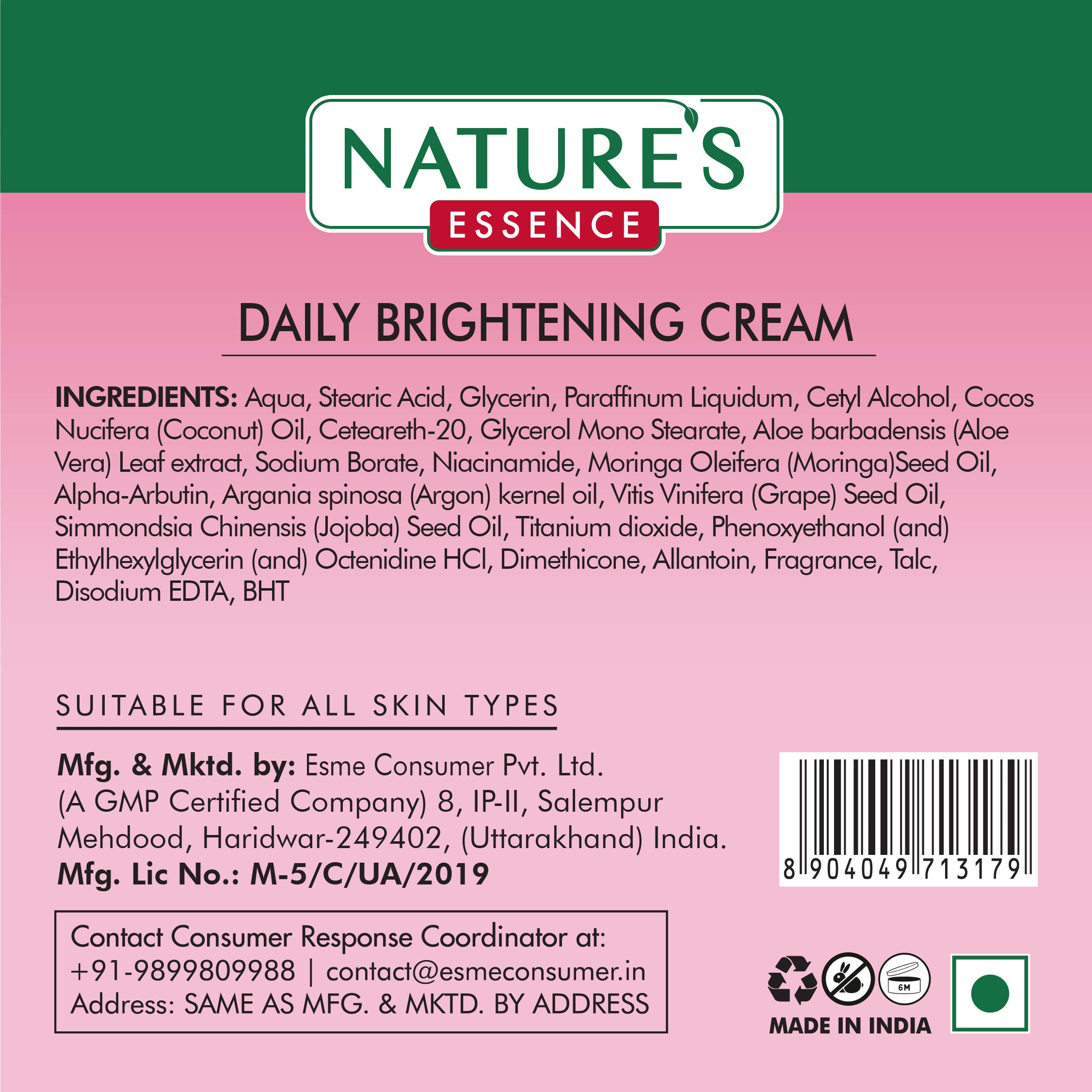 Nature's Essence Facialist Daily Brightening Cream with Alpha Arbutin, 45g Buy at Indicrest Image 4