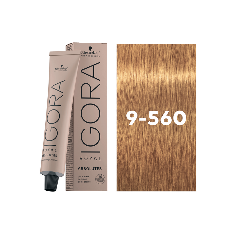 Schwarzkopf Professional Igora Royal Absolutes 9-560 Extra Light Blonde Gold Chocolate Natural, 60ml Buy at Indicrest