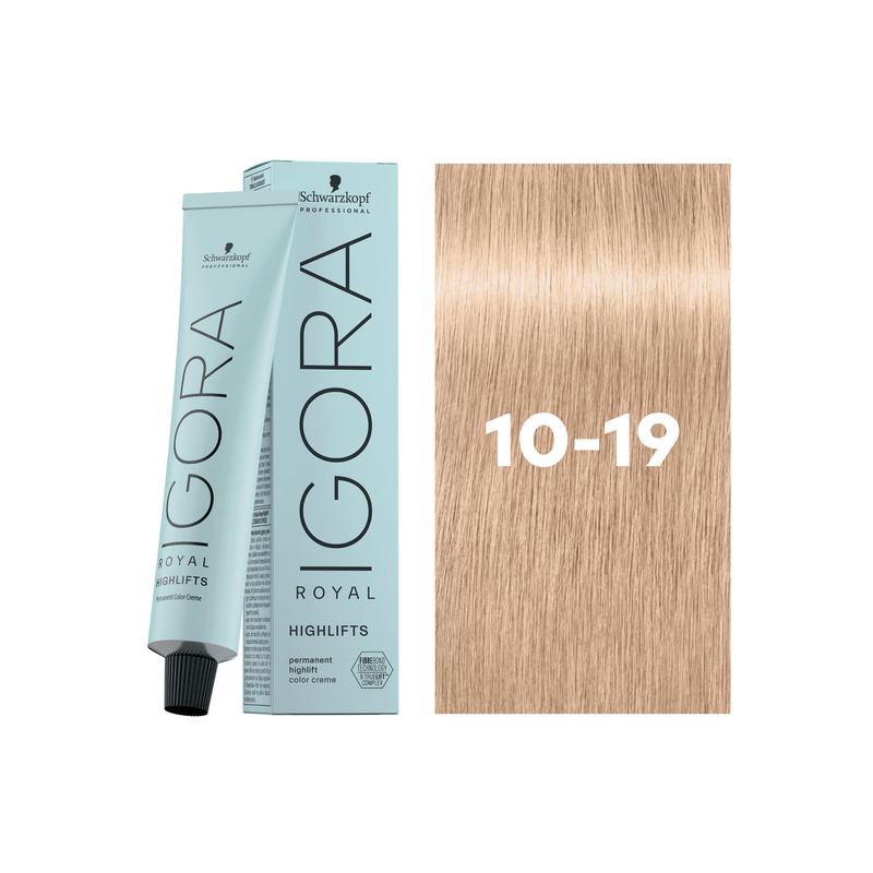 Schwarzkopf Professional Igora Royal Highlifts 10-19 Ultra Blonde Cendré Violet, 60ml Buy at Indicrest