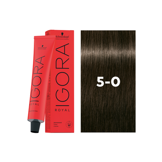 Schwarzkopf Professional Igora Royal 5-0 Light Brown Natural, 60ml Buy at Indicrest
