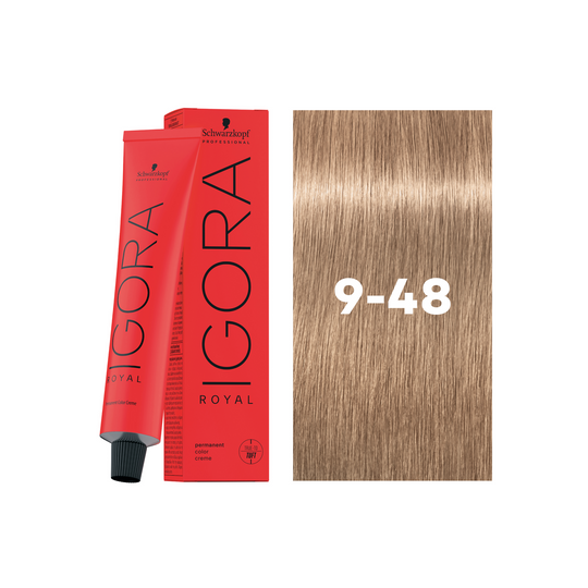Schwarzkopf Professional Igora Royal 9-48 Extra Light Blonde Beige Red, 60ml Buy at Indicrest