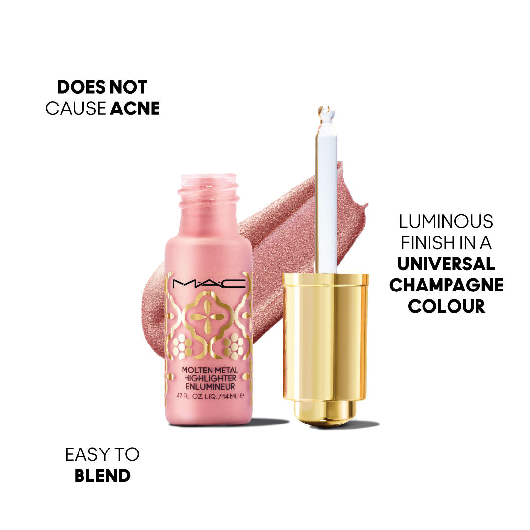 M.A.C Molten Metal Highlighter - Bling-A-Ling! (Embroidered Opulence Collection), 14ml Buy at Indicrest Image 4