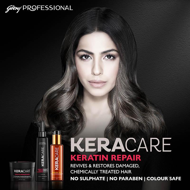 Godrej Professional Keracare Keratin Damage Repair Sulphate & Paraben Free Shampoo, 250ml + Conditioner Mask, 200ml Combo, 2 pieces Buy at Indicrest Image 5