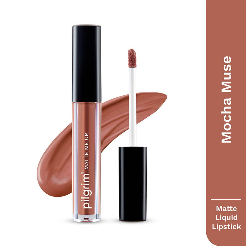 pilgrim matte me up liquid lipstick mocha muse 22   Buy from Indicrest