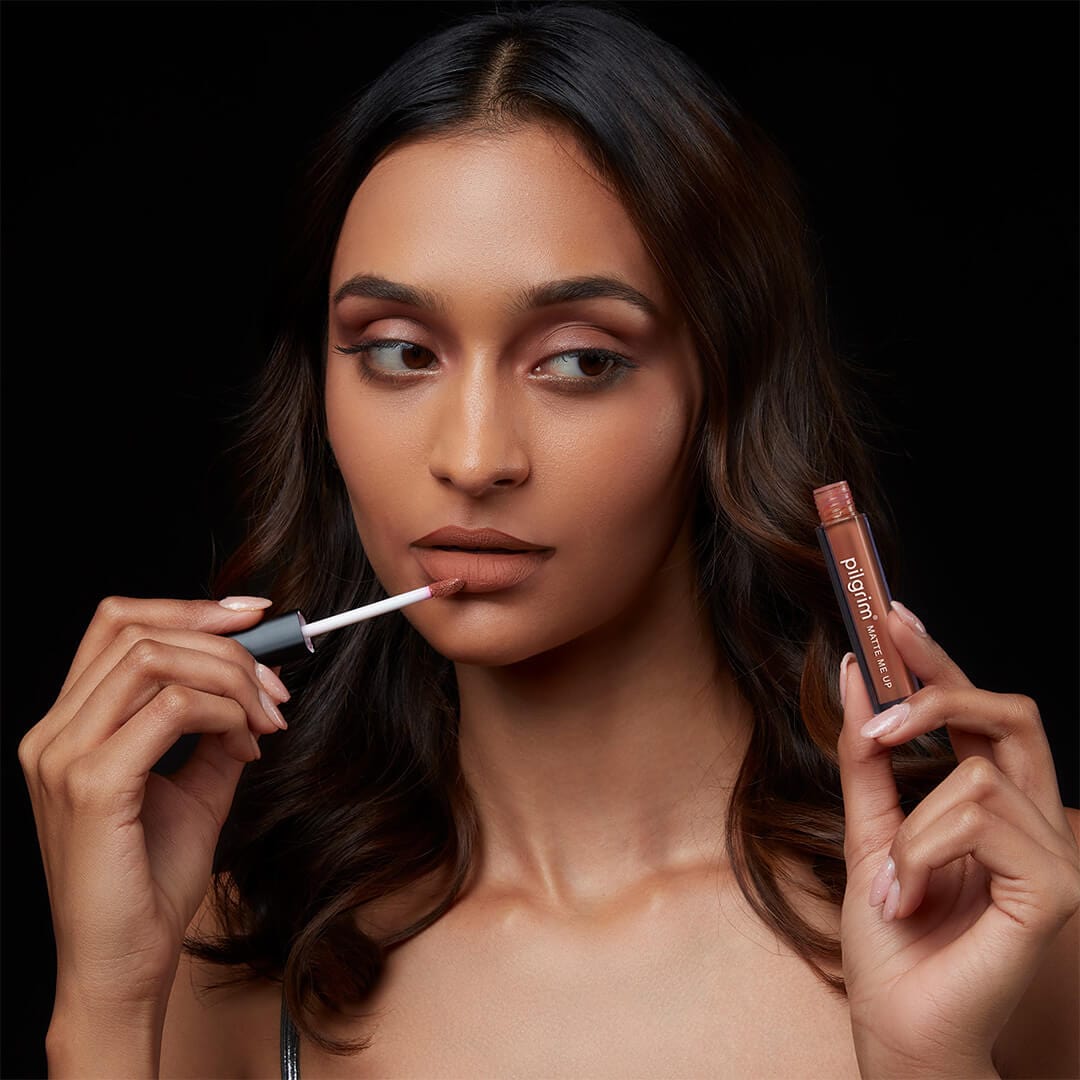 pilgrim matte me up liquid lipstick mocha muse 22   Image 4   Buy from Indicrest