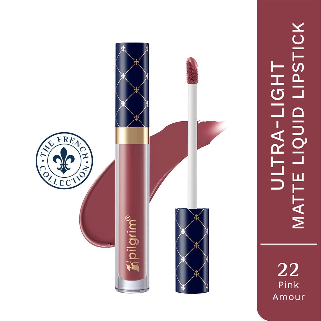 pilgrim the french collection liquid lipstick pink amour 22   Buy from Indicrest