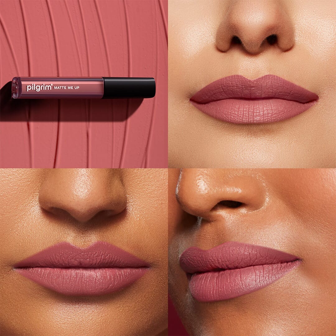 pilgrim matte me up liquid lipstick pink cuff 23   Image 2   Buy from Indicrest