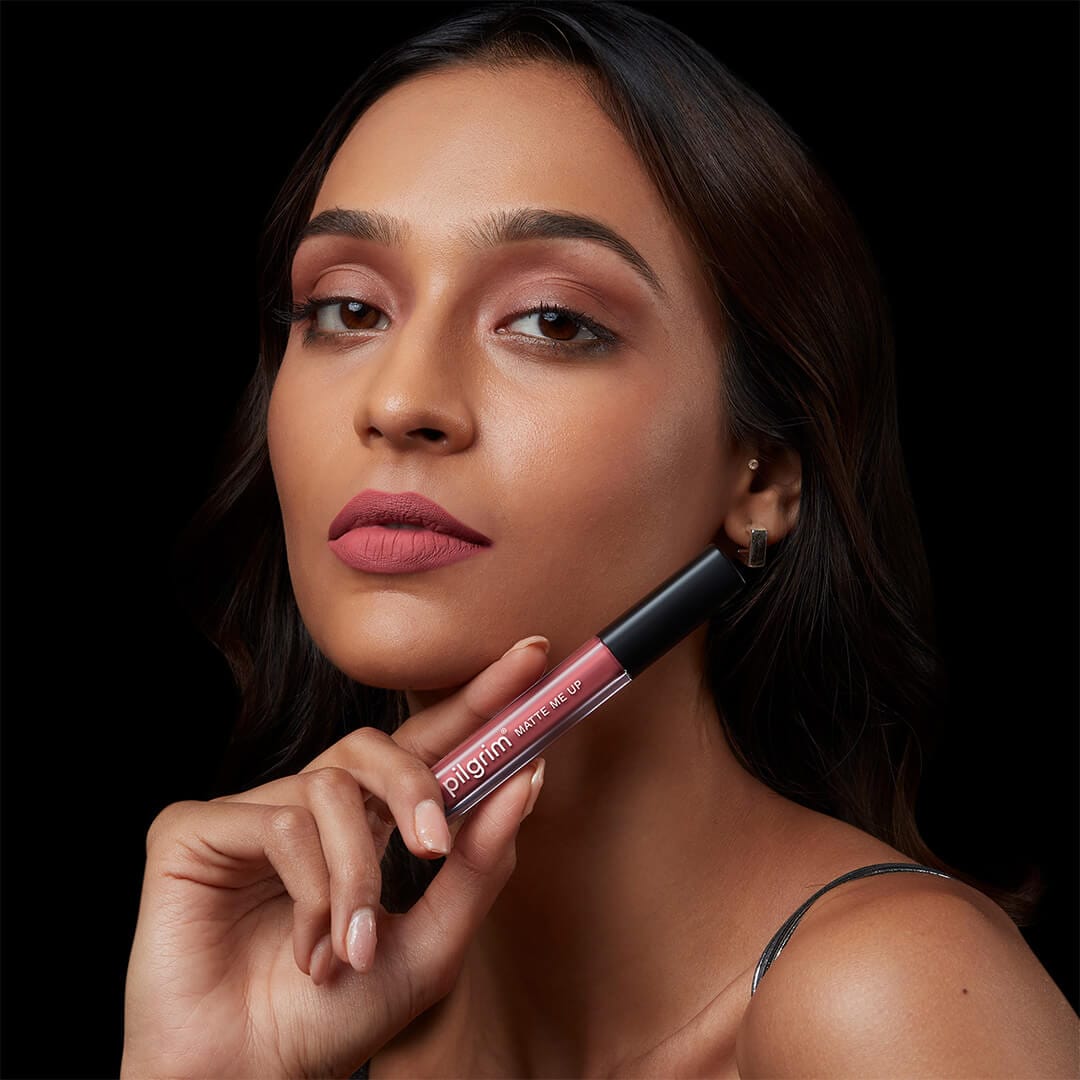 pilgrim matte me up liquid lipstick pink cuff 23   Image 4   Buy from Indicrest
