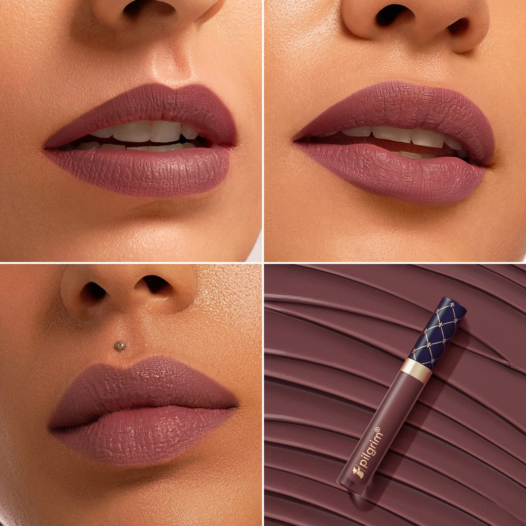 pilgrim the french collection liquid lipstick mauve affaire 23   Image 2   Buy from Indicrest