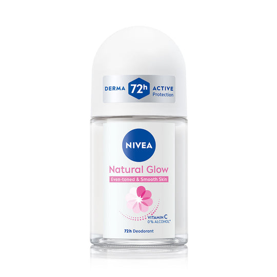 Nivea Natural Glow Even Toned Vit C & 0% Alcohol Deo Underarm Roll On 72Hr Active Protection, 25ml Buy at Indicrest