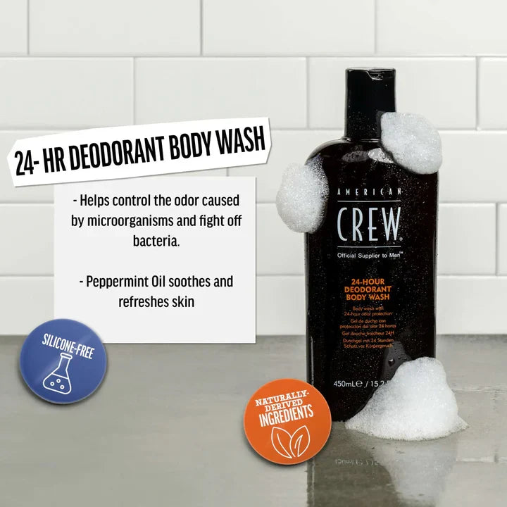 Revlon American Crew 24 Hour Deodorant Body Wash, 450ml - Image 4 - Buy from Indicrest
