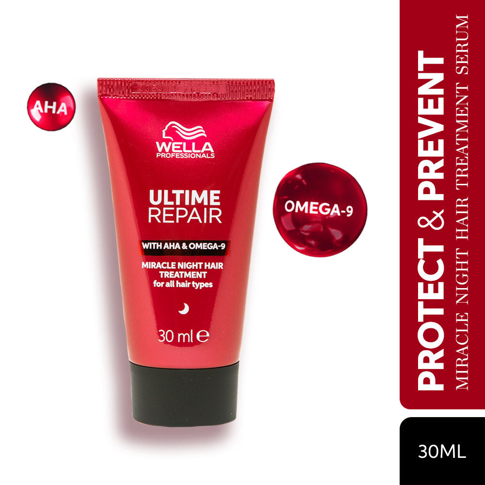 Wella Professionals Ultime Repair Miracle hair night Treatment with AHA & Omega-9, 30ml Buy at Indicrest
