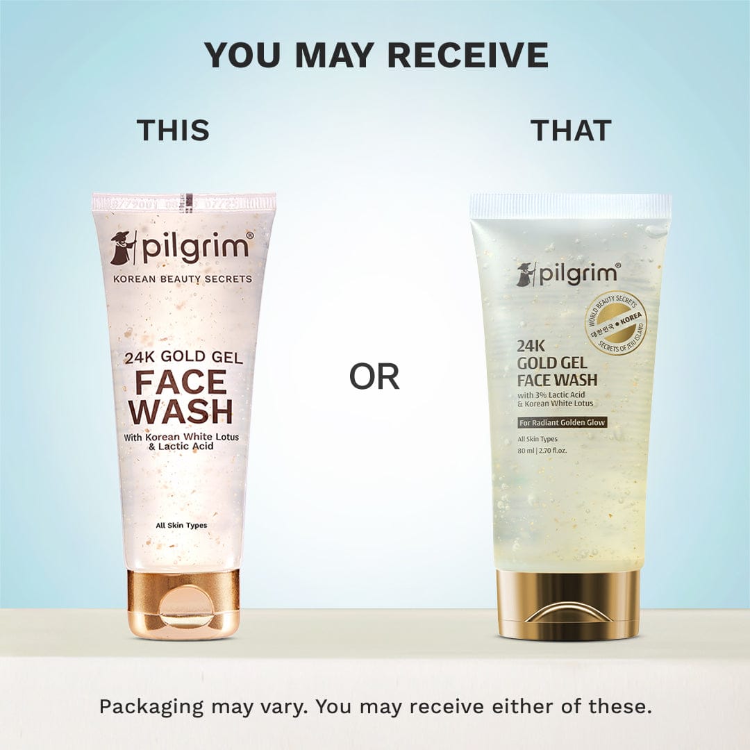 Pilgrim The 24k Gold Glow Combo, Serum 20ml + Face Wash 80ml - Image 2 - Buy from Indicrest