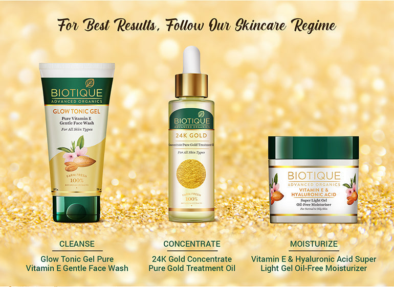 Biotique 24K Gold Treatment Oil Concentrate Pure Gold, 30ml - Image 7 - Buy from Indicrest