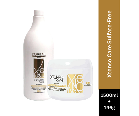 L’Oreal Professionnel Xtenso Care Shampoo, 1500ml & Xtenso Care Hair Masque, 196g Combo For Keratin-Treated Hair Buy at Indicrest