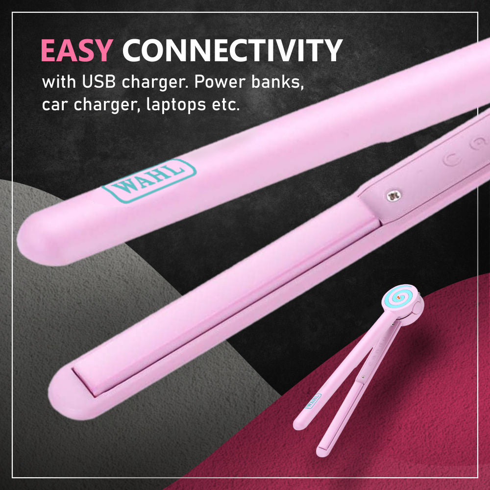 Wahl Lollipop Mini Straightener & Curler -Pink, 1 piece Buy at Indicrest Image 6