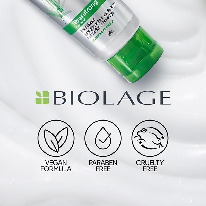 Biolage Advanced Fiberstrong Professional Shampoo, 200ml + Conditioner, 96g Combo For Hair Breakage Buy at Indicrest Image 9