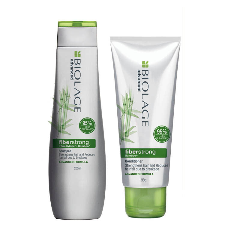 Biolage Advanced Fiberstrong Professional Shampoo, 200ml + Conditioner, 96g Combo For Hair Breakage Buy at Indicrest Image 11