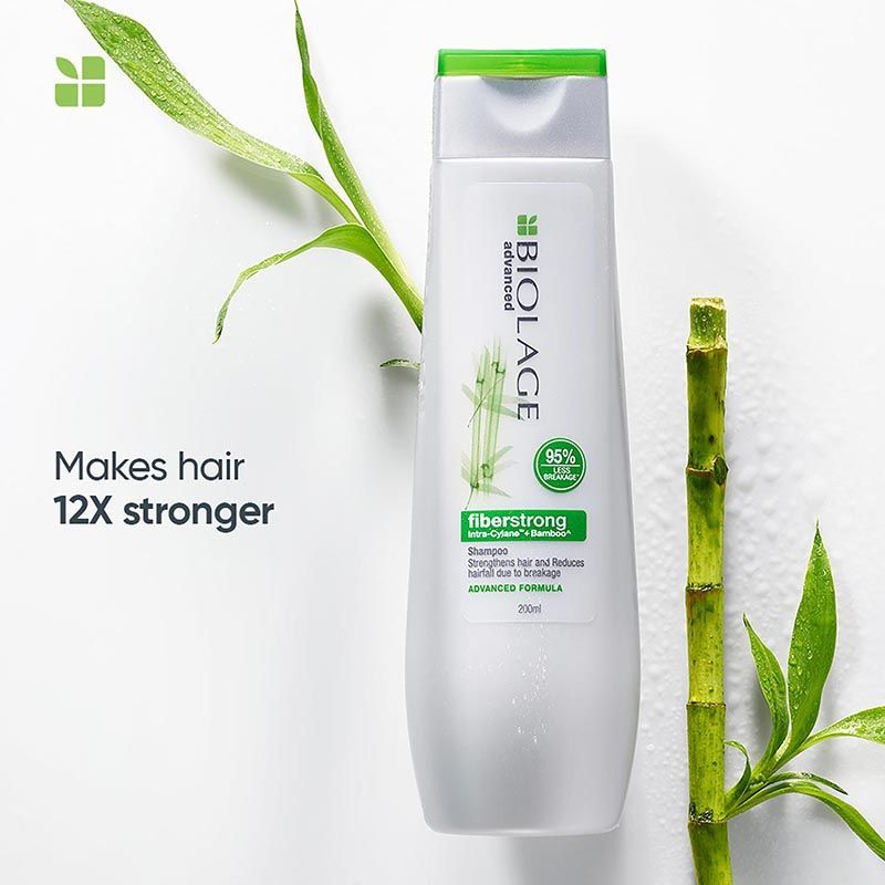 Biolage Advanced Fiberstrong Professional Shampoo, 200ml + Conditioner, 96g Combo For Hair Breakage Buy at Indicrest Image 5