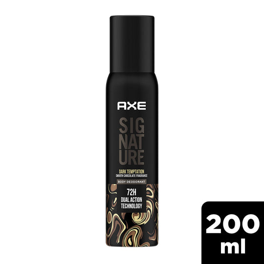 Axe Sigture Dark Temptation Long Lasting No Gas Body Deodorant For Men, 200ml Buy at Indicrest