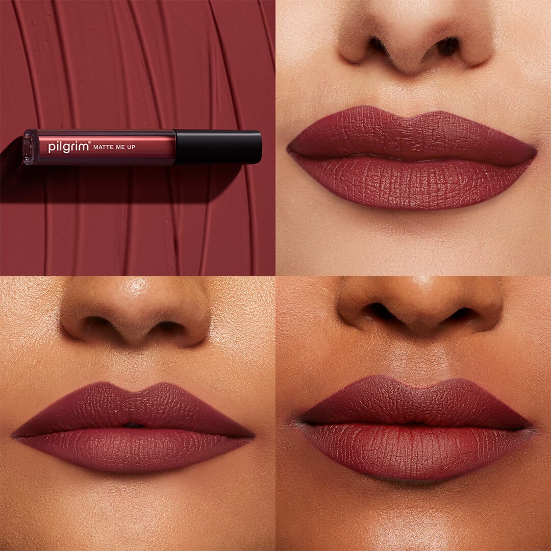 pilgrim matte me up liquid lipstick sexy scarlet 26   Image 2   Buy from Indicrest
