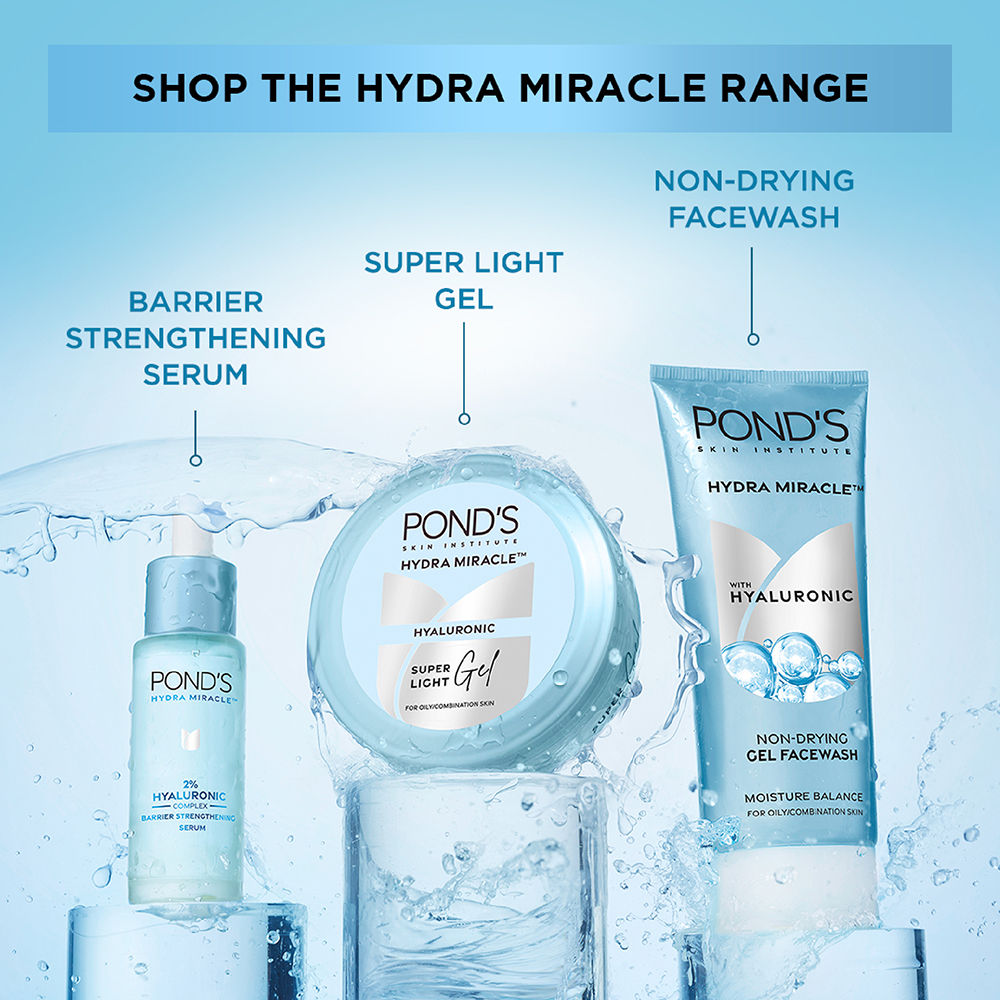 Pond’s Super Light Gel Oil-Free Moisturizer with Hyaluronic Acid & Vitamin E 24HR Hydration, 50ml Buy at Indicrest Image 8