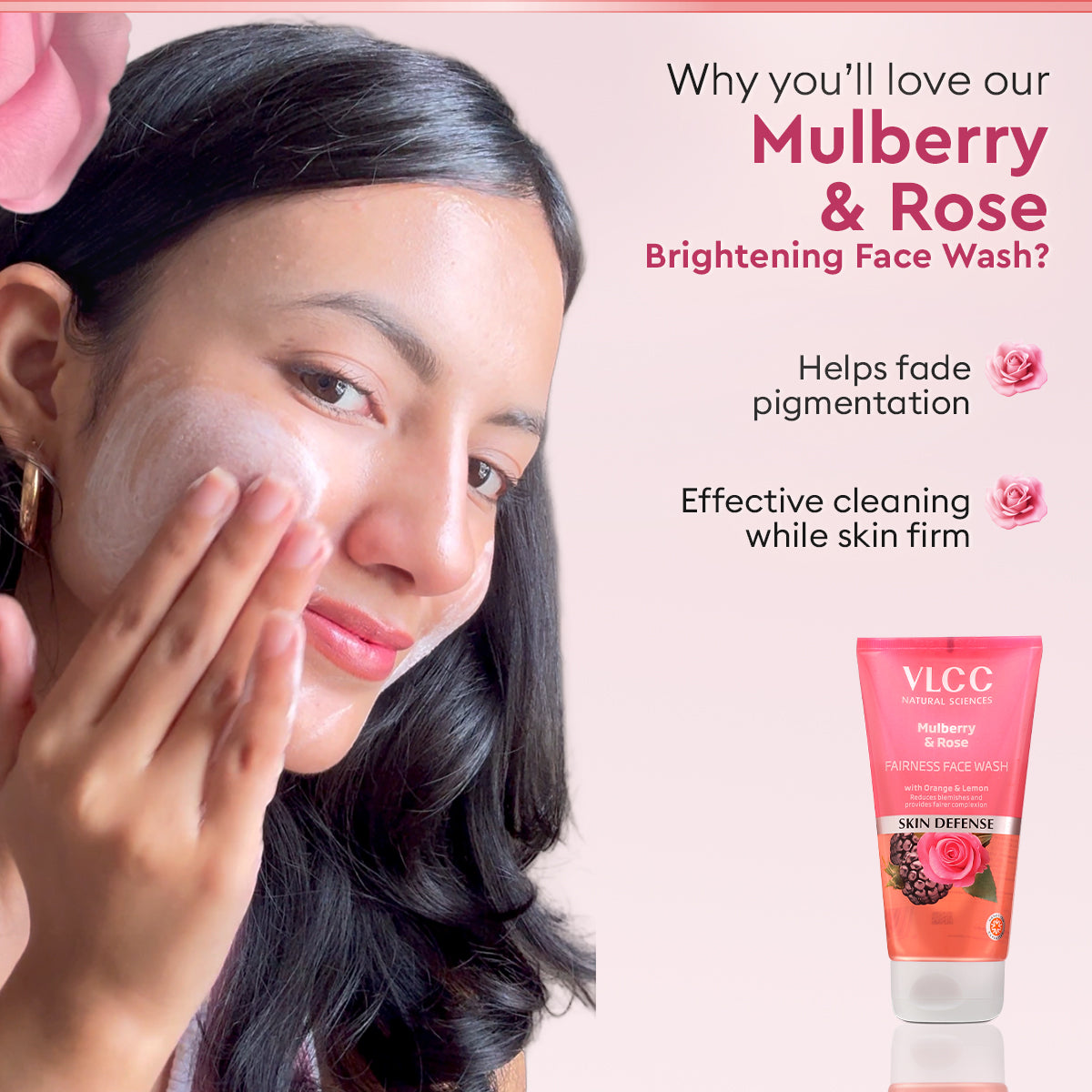 VLCC Mulberry and Rose Facewash - 300 ml - Buy One Get One - Image 2 - Buy from Indicrest