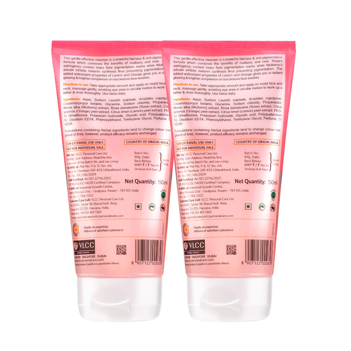 VLCC Mulberry and Rose Facewash - 300 ml - Buy One Get One - Image 7 - Buy from Indicrest