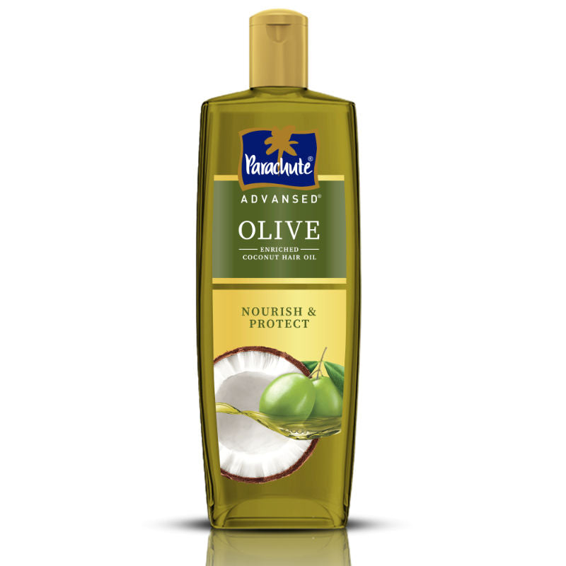 Parachute Advansed Olive Enriched Coconut Hair Oil, Upto 10X Less Hair Fall And 90% Stronger Hair, 300ml Buy at Indicrest