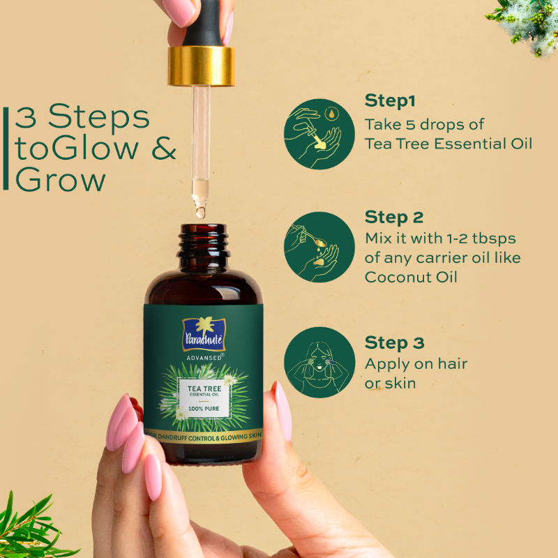Parachute Advansed Tea Tree Essential Oil, 14ml Buy at Indicrest Image 5