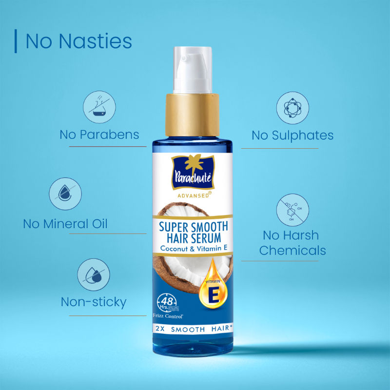 Parachute Advansed Super Smooth Hair Serum, 100ml Buy at Indicrest Image 6