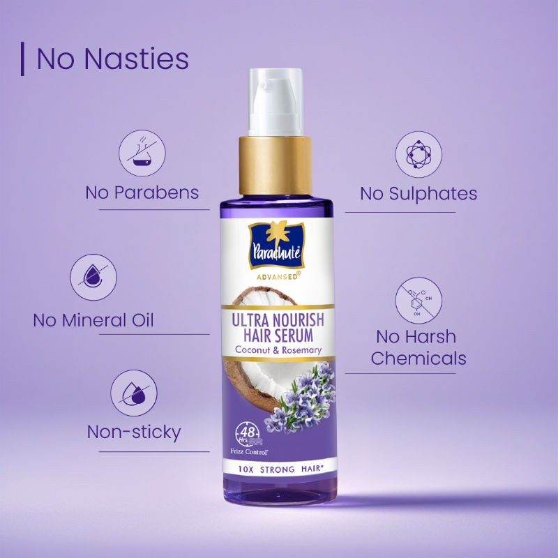 Parachute Advansed Ultra Nourish Hair Serum, 100ml Buy at Indicrest Image 6