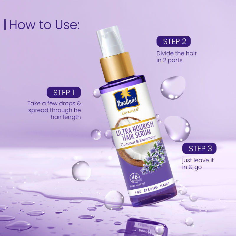 Parachute Advansed Ultra Nourish Hair Serum, 100ml Buy at Indicrest Image 7