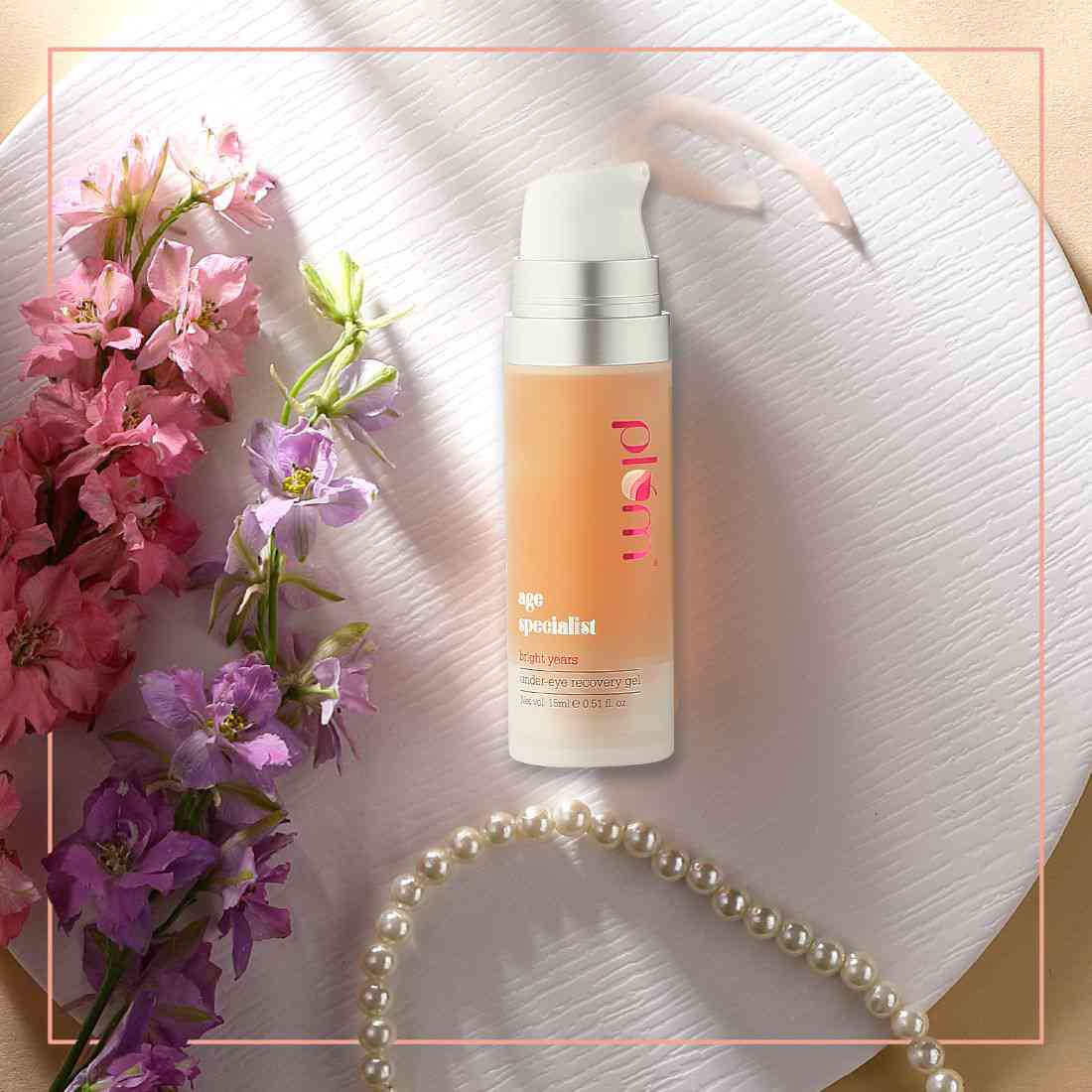 Plum Bright Years Under-Eye Recovery Gel | Reduces Dark Circles | For All Skin Types | Fades Dark Spots | Under-Eye Hydration | Brightens Skin, 15ml