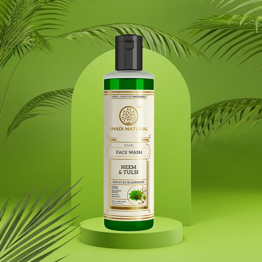 Khadi Natural Neem & Tulsi Face Wash - 210ml - Image 7 - Buy from Indicrest