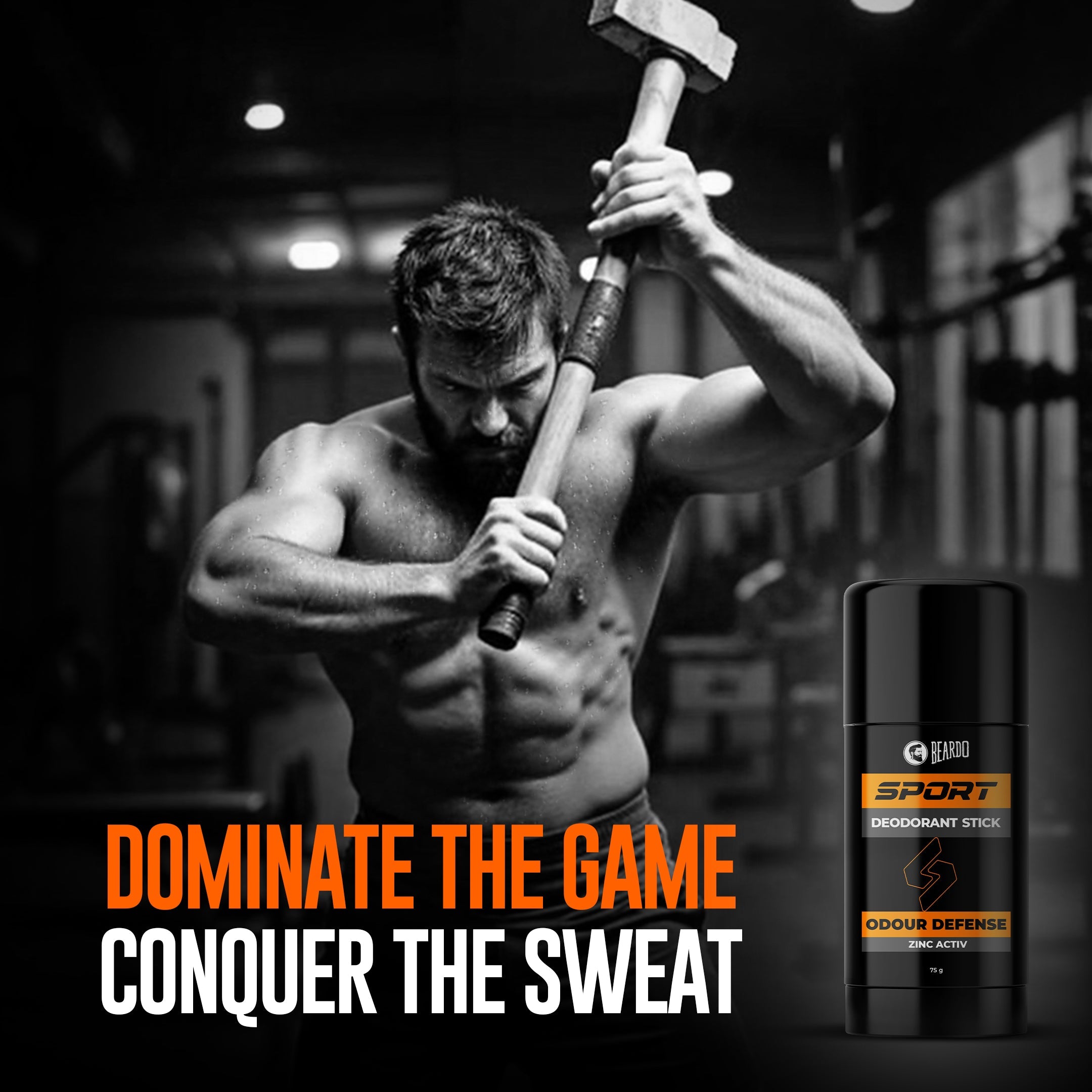 Beardo Sport Deodorant Stick, 75g - Image 2 - Buy from Indicrest