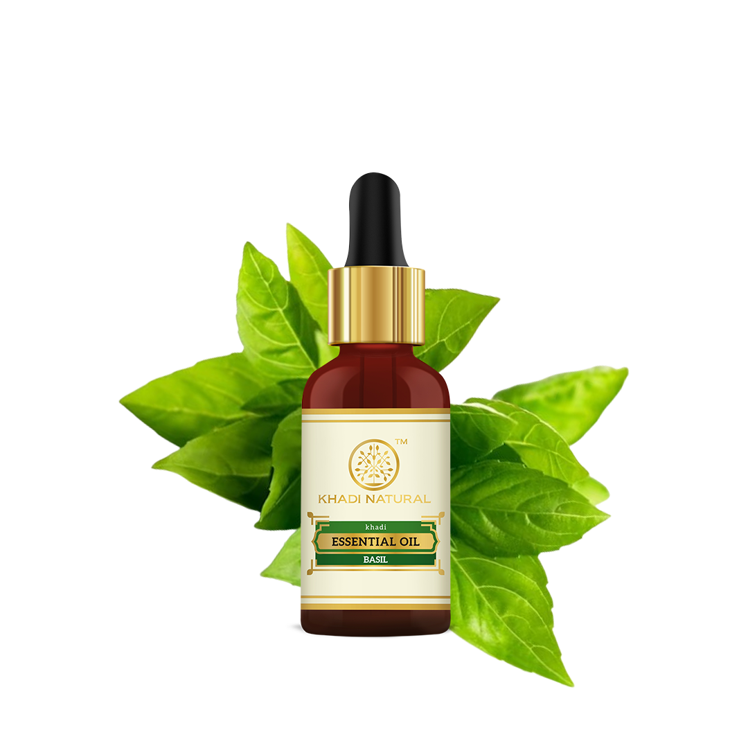 Khadi Natural Basil - Pure Essential Oil - 15ml - Image 6 - Buy from Indicrest