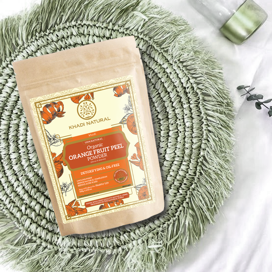 Khadi Natural Organic Orange Peel Powder For Hair Care - 100% Natural - 100gm - Image 6 - Buy from Indicrest