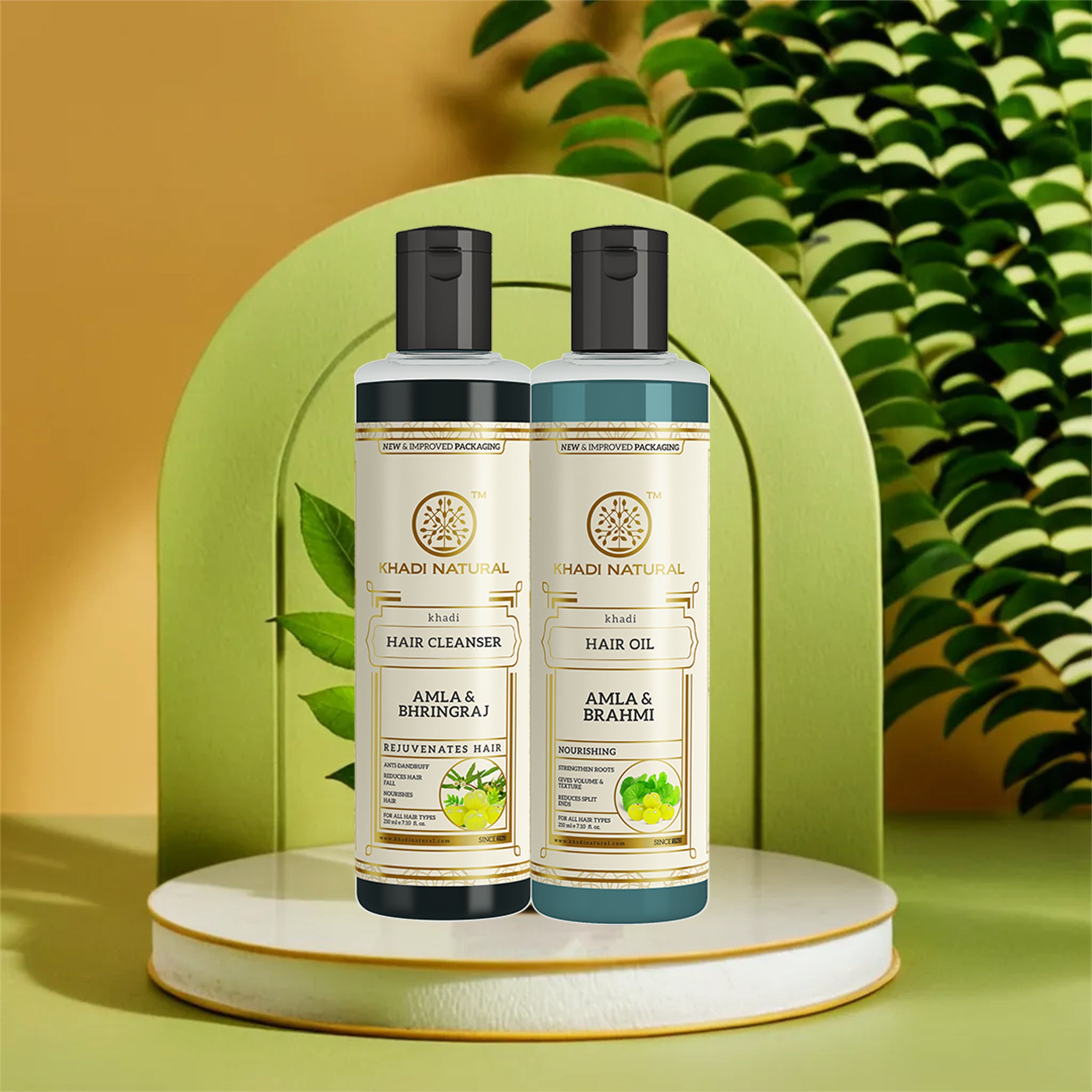 Khadi Natural Amla Hair Care Pack - 210ml Each - Image 6 - Buy from Indicrest