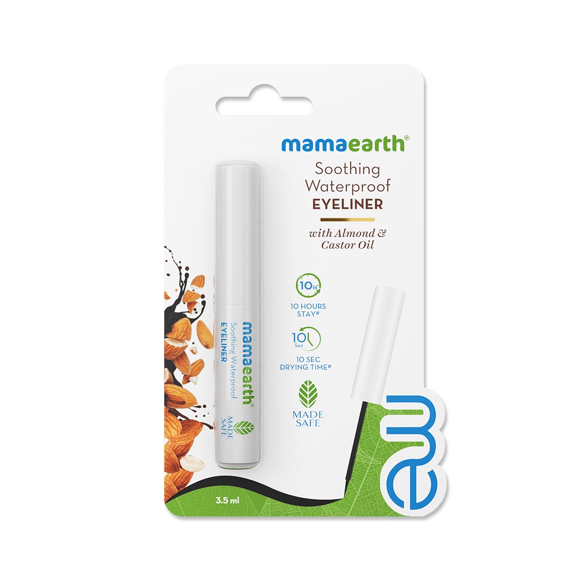 Mamaearth Soothing Waterproof Eyeliner with Almond Oil & Castor Oil for 10 Hour Long Stay, 3.5 ml - Image 2 - Buy from Indicrest