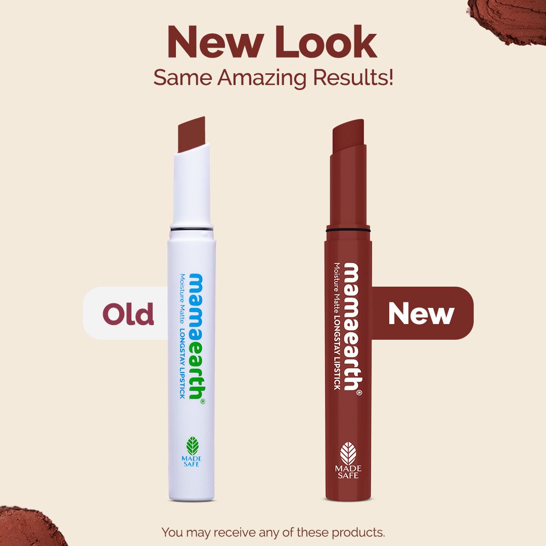 Mamaearth Moisture Matte Longstay Lipstick, 2g | hazelnut brown - Image 2 - Buy from Indicrest