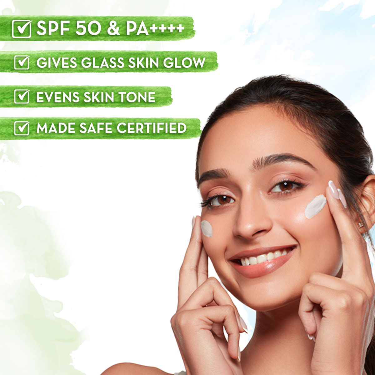 Mamaearth Rice Water Dewy Sunscreen with SPF 50 & PA++++ 80g - Image 2 - Buy from Indicrest