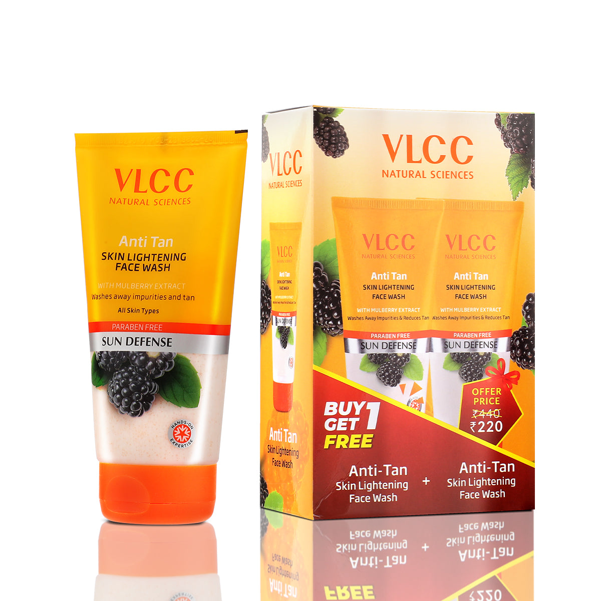 VLCC Anti Tan Skin Lightening Face Wash - Pack of 2 - Image 4 - Buy from Indicrest