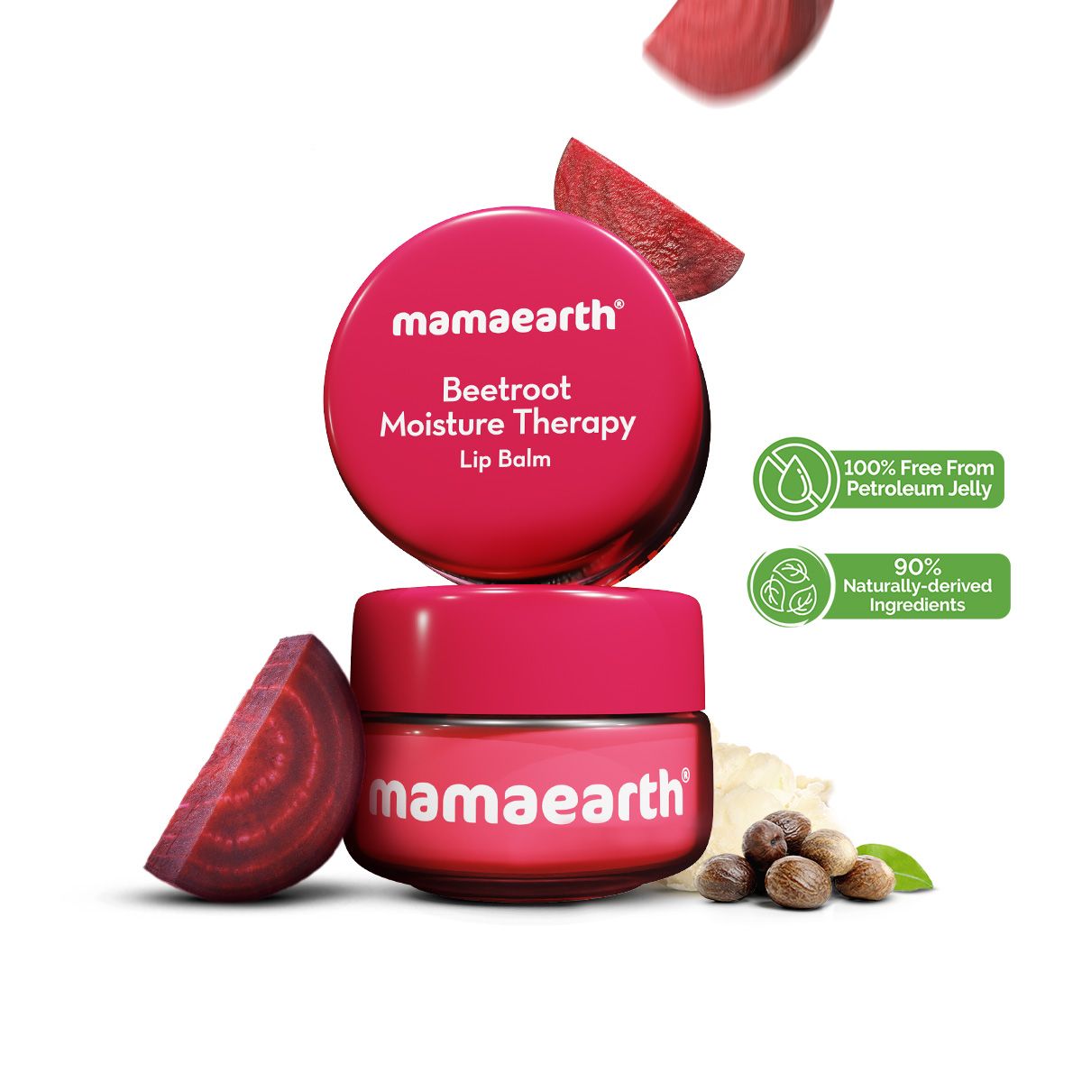 Mamaearth Beetroot Moisture Therapy Lip Balm with Beetroot & Hyaluronic Acid for Dry & Chapped Lips, 15g - Image 2 - Buy from Indicrest