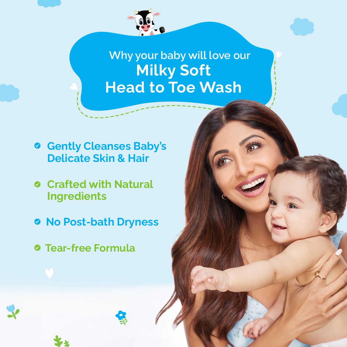 Mamaearth Milky Soft Head to Toe Wash With Oats, Milk, and Calendula for Babies, 200ml - Image 3 - Buy from Indicrest