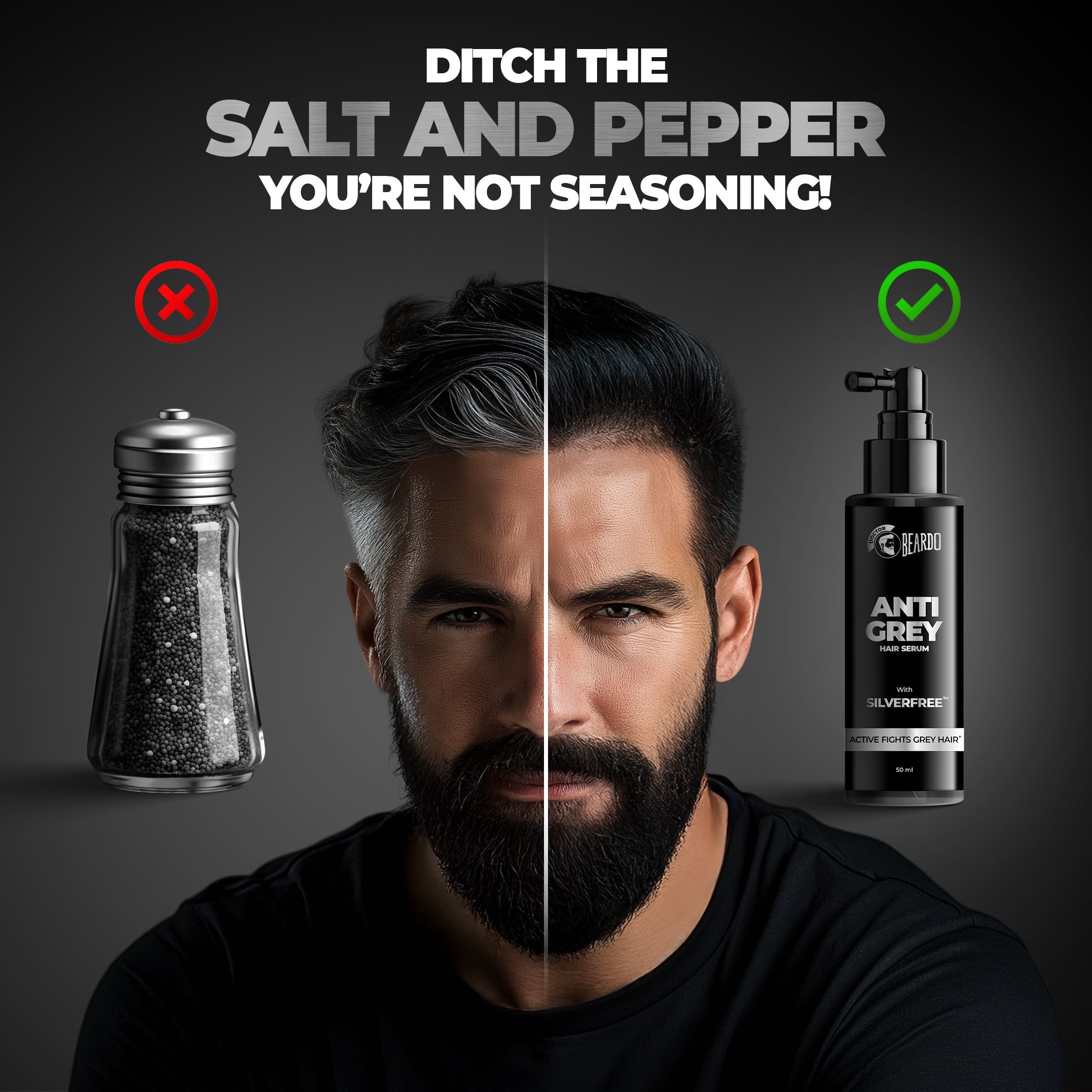 Beardo Anti Grey Hair Serum, Pack of 2 - Image 2 - Buy from Indicrest