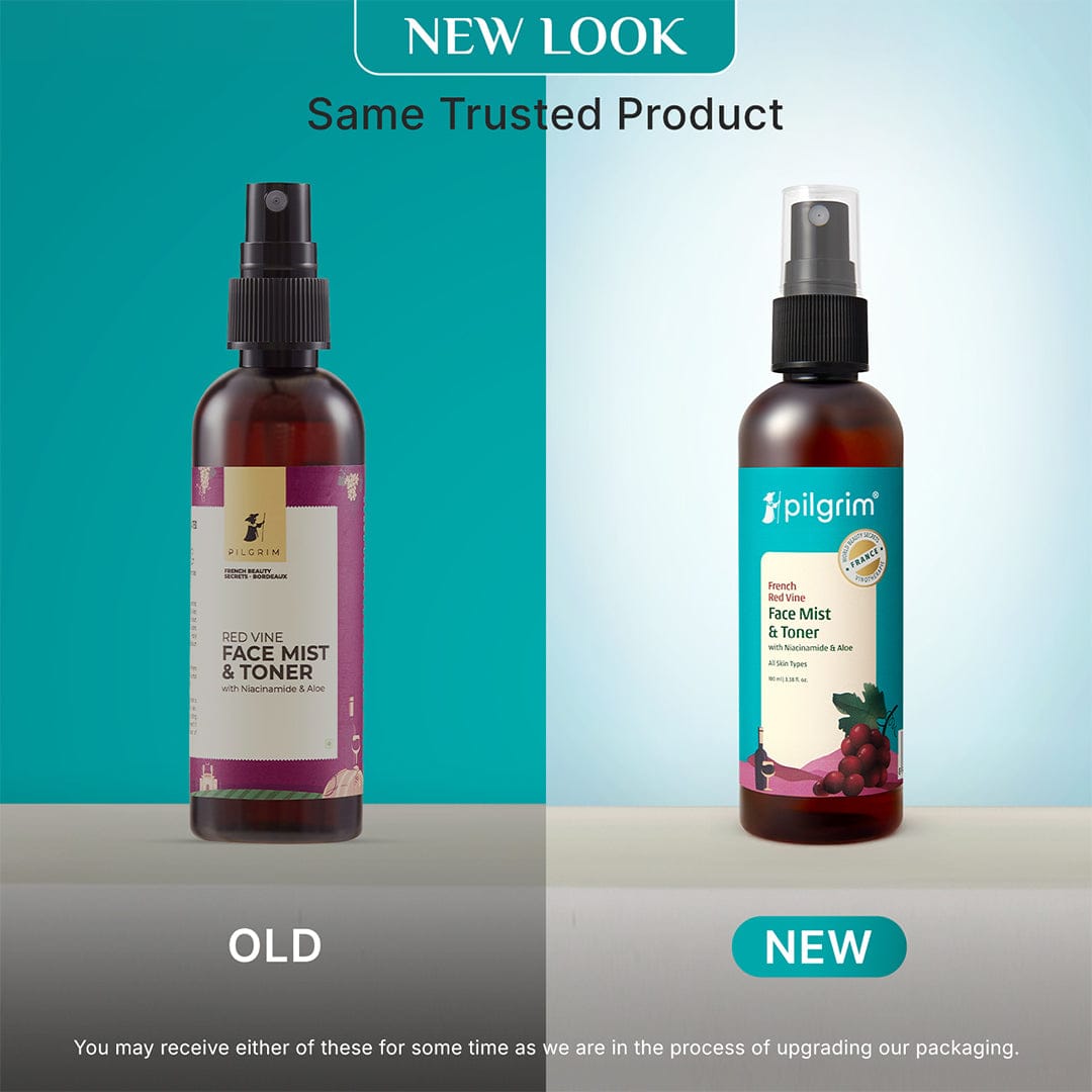 Pilgrim Red Vine Face Mist & Toner with Niacinamide (Vit. B3) & Aloe, 100ml - Image 2 - Buy from Indicrest