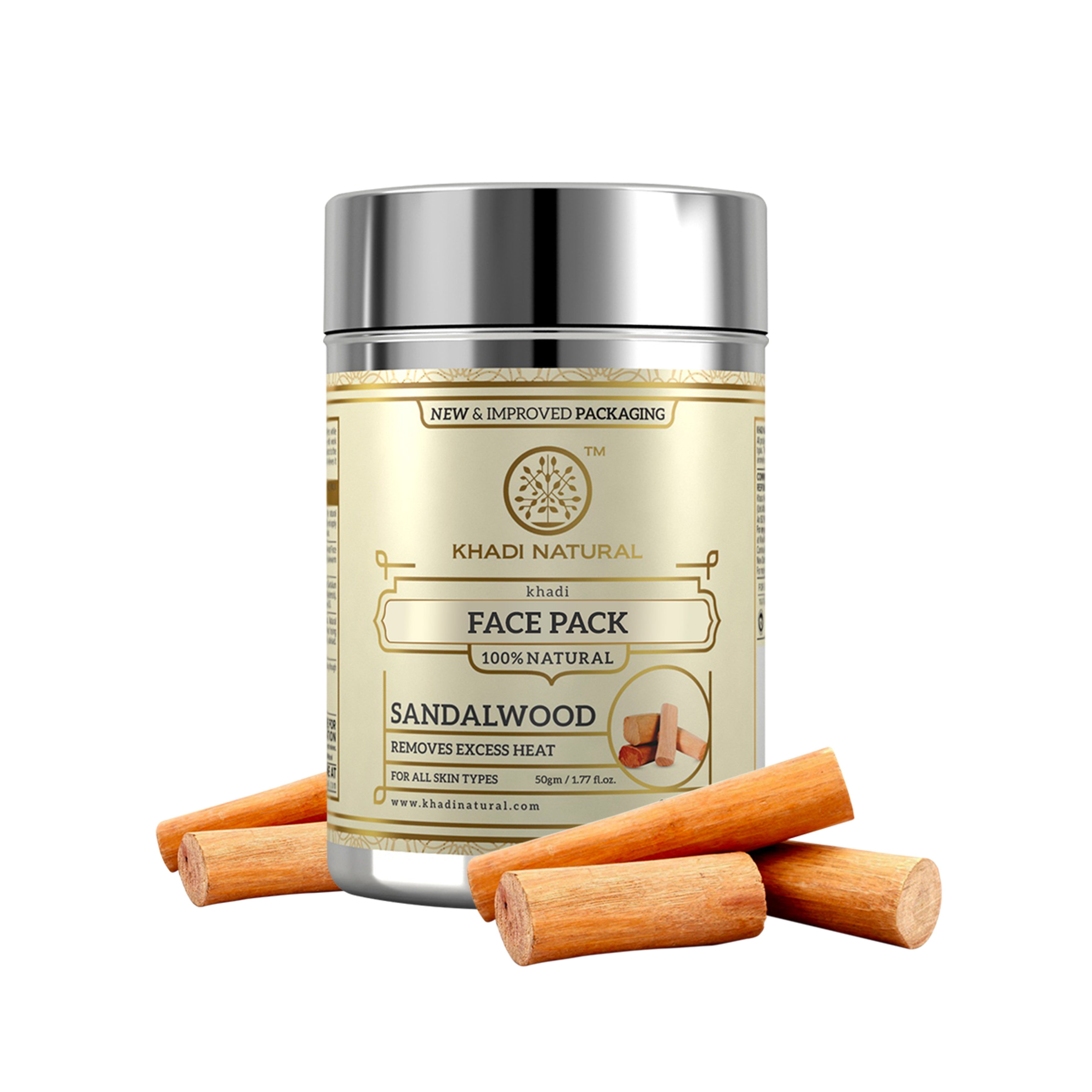Khadi Natural Sandalwood Face Pack - 50gm - Image 7 - Buy from Indicrest